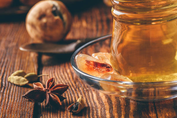istock Arabic tea with spices in armudu glass 972794284