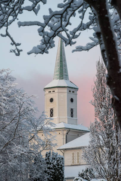 istock White stave church Norway Stavanger winter 972838820