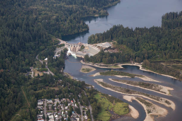 istock Aerial View of River 972839656