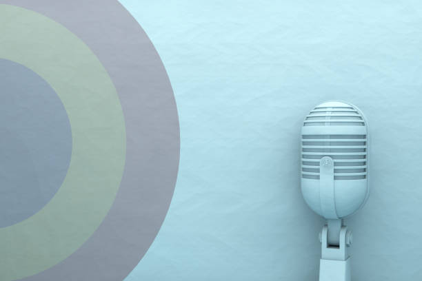 istock Retro Old Microphone ,Vintage  style. 972845646