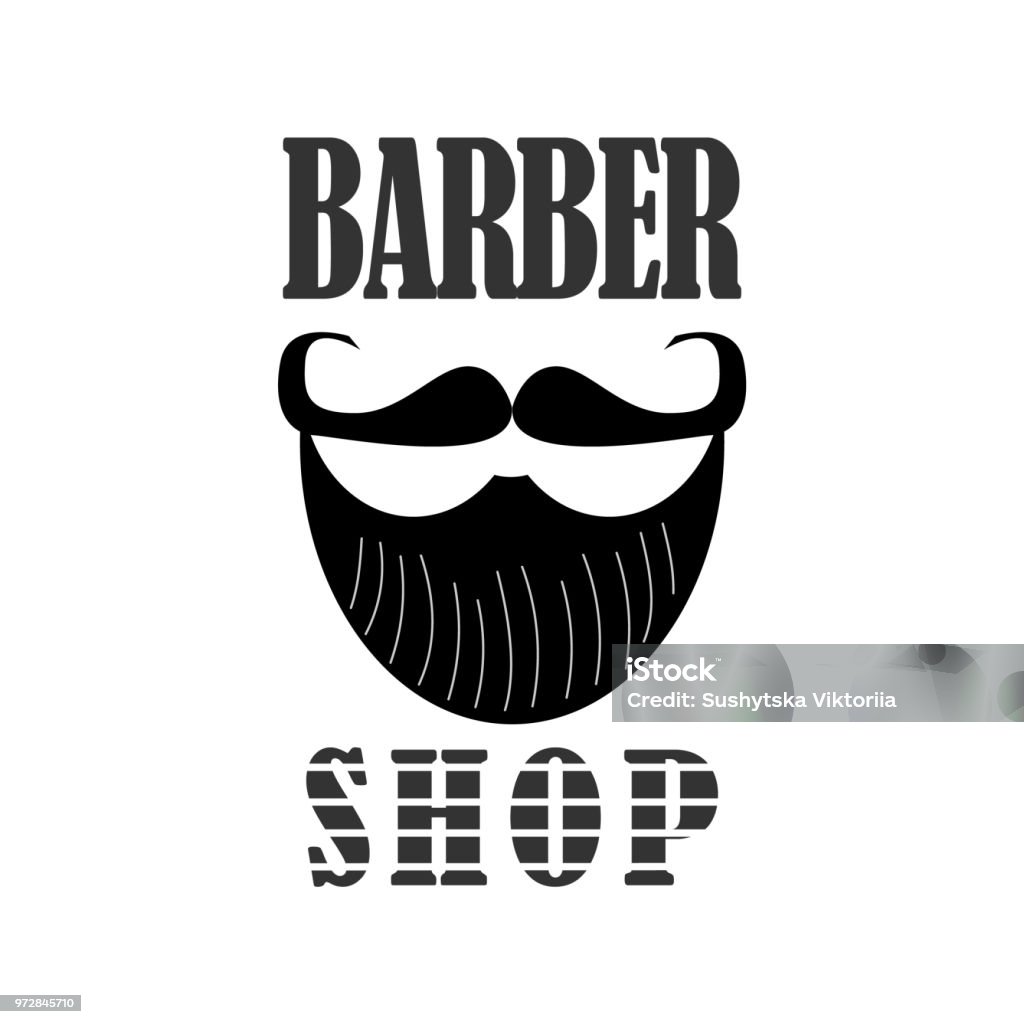 Thiết Kế Logo Barbershop Dòng Chữ Của Barber Hình Minh Họa Vector ...