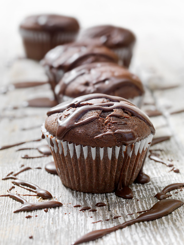Chocolate Cupcakes with Fudge Icing