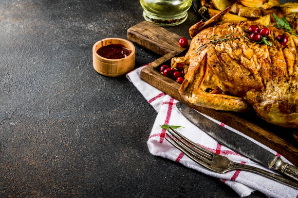 istock Baked chicken with cranberry and herbs 972849074