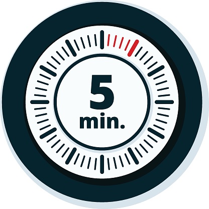 Abbildung 5 Minuten Zeit Stock Vektor Art und mehr Bilder von Alt Alt