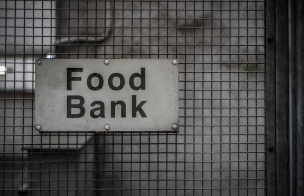 Food Bank Sign stock photo