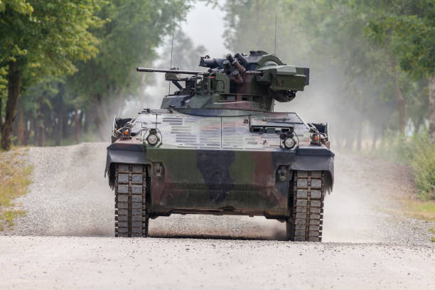 istock German infantry fighting vehicle drives on a road 972885286