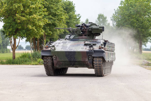 istock German infantry fighting vehicle drives on a road 972885298