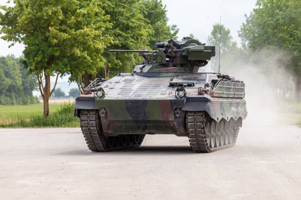 istock German infantry fighting vehicle drives on a road 972885302