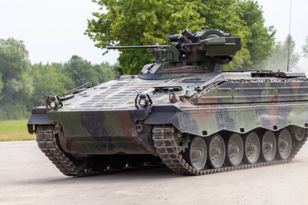 istock German infantry fighting vehicle drives on a road 972885312