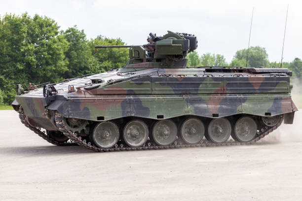 istock German infantry fighting vehicle drives on a road 972885324