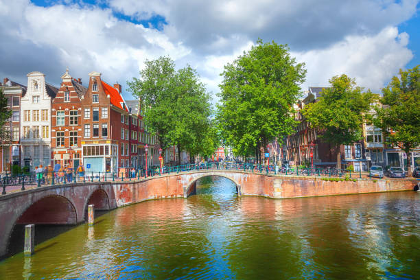 istock Canal in Amsterdam 972885534