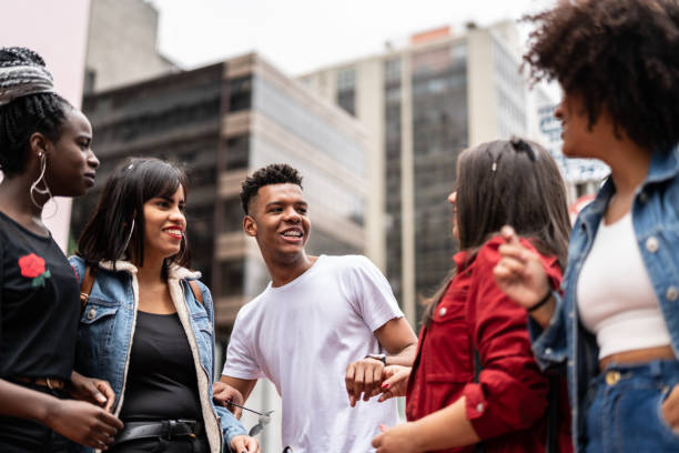 istock Authentic Group of Diverse Friends Having Fun 972902174
