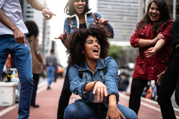 istock Authentic Group of Diverse Friends Having Fun 972902188