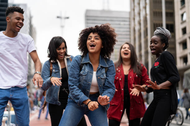 istock Authentic Group of Diverse Friends Having Fun 972904912