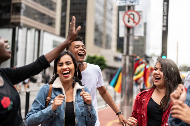 istock Authentic Group of Diverse Friends Having Fun 972904914