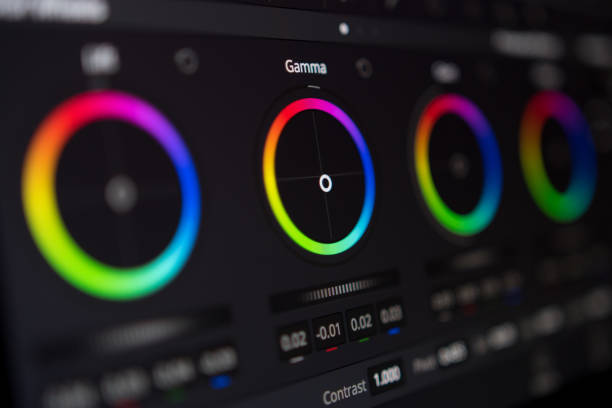 istock Video editing - Color correction screen close up 972908870