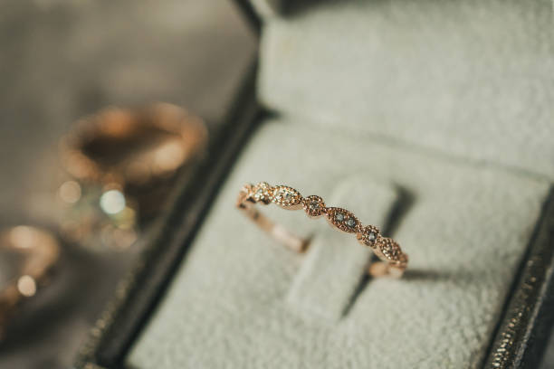 istock luxury diamond ring in jewelry box vintage style 972919196