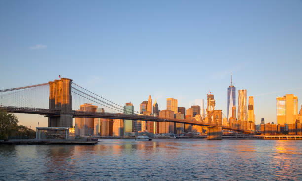 istock Lower Manhattan and Brooklyn Bridge at Sunrise 972927160