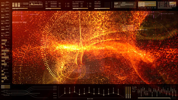 istock Advance motion graphic futuristic user interface head up display 972956374
