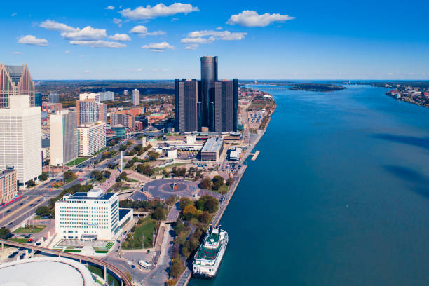 istock Detroit Aerial Panorama 972959410
