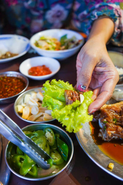 istock pork wrap with vegetable korean barbeque 972973932