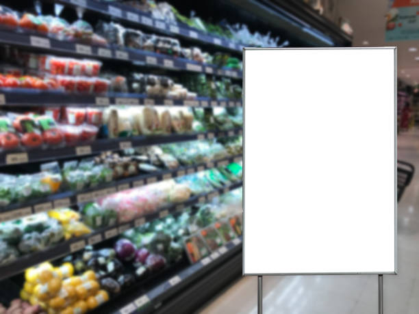 istock Blank billboard in a supermarket copy space for text message 972974170