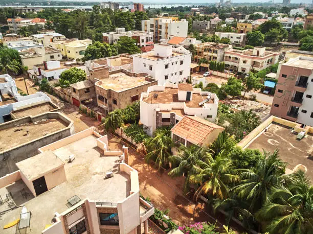 Photo of Aerial Drone view of niarela Bamako Mali