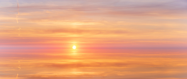 Colorful sky,sunrise panorama