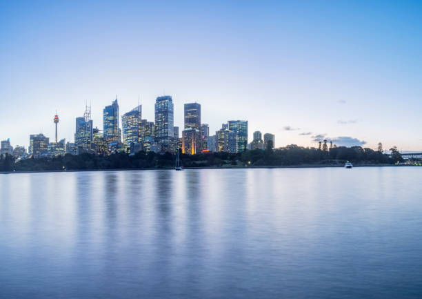 istock dusk view of sydney harbor,Australia 973067172