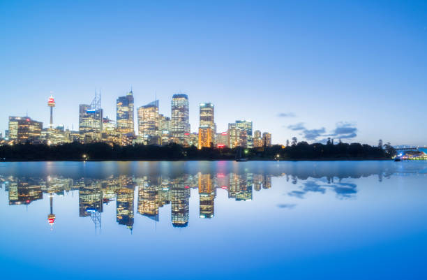 istock dusk view of sydney harbor,Australia 973067218