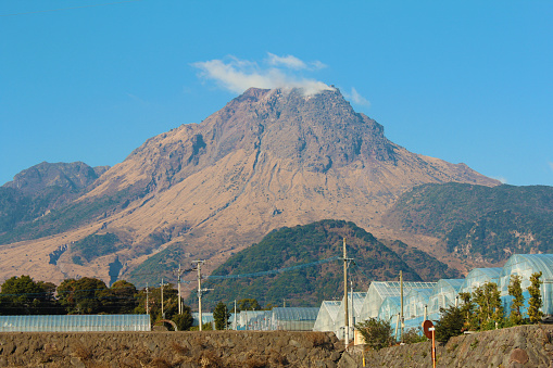 Active volcano in Nagasaki-ken in Kyushu.