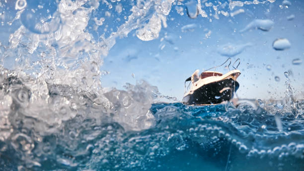 istock Water splashing in sea 973092596