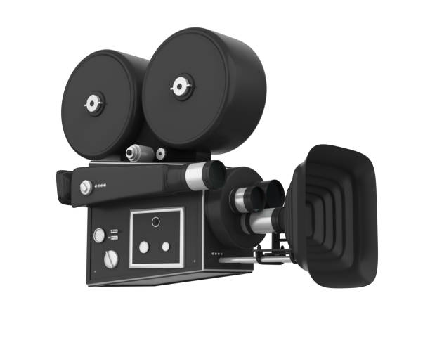 istock Vintage Movie Camera Isolated 973095560