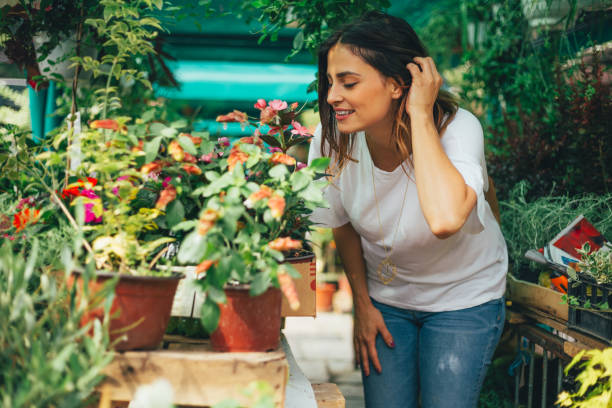 istock Florist organizing flowers - small business 973099040