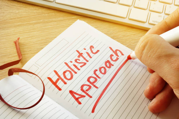 Hand is writing Holistic approach in the note. Hand is writing Holistic approach in the note. Holistic Approach stock pictures, royalty-free photos & images