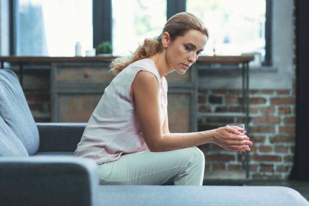 istock Depressed mature woman losing motivation 973102446