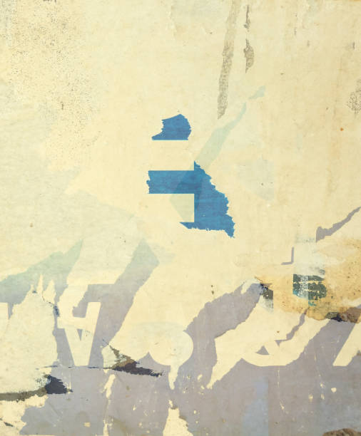 istock Vintage old posters grunge textures and backgrounds 973109242