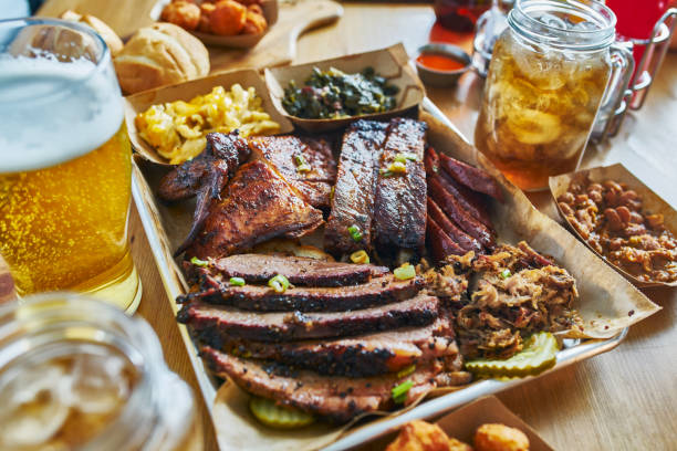 istock texas style bbq tray with smoked brisket, st louis ribs, 973109406