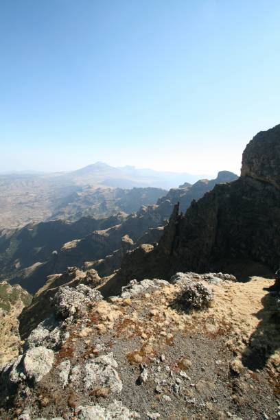 istock Panorama of Semien mountains and valley 973109532