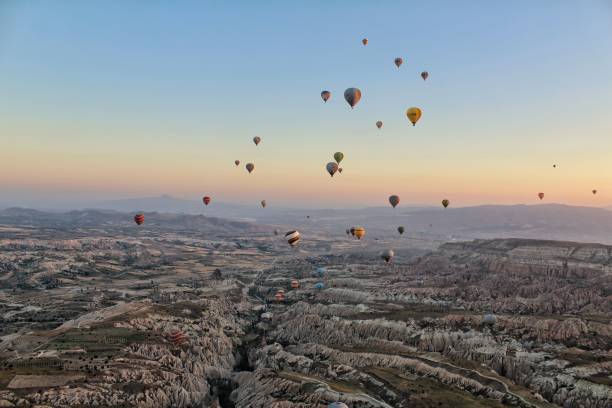 istock Balloons Cappadocia view from balloon 973112104