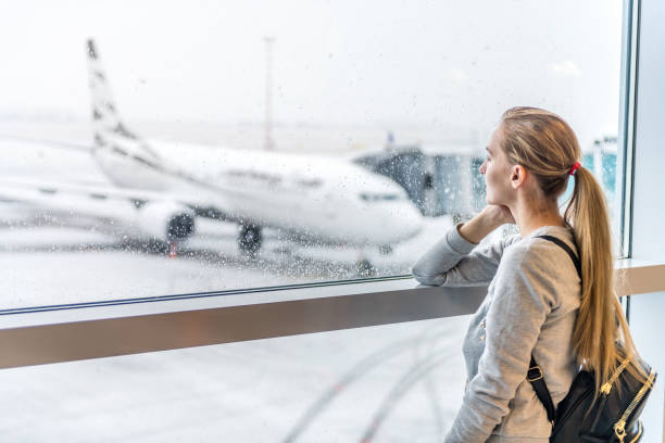 istock Woman waiting for boarding 973115942