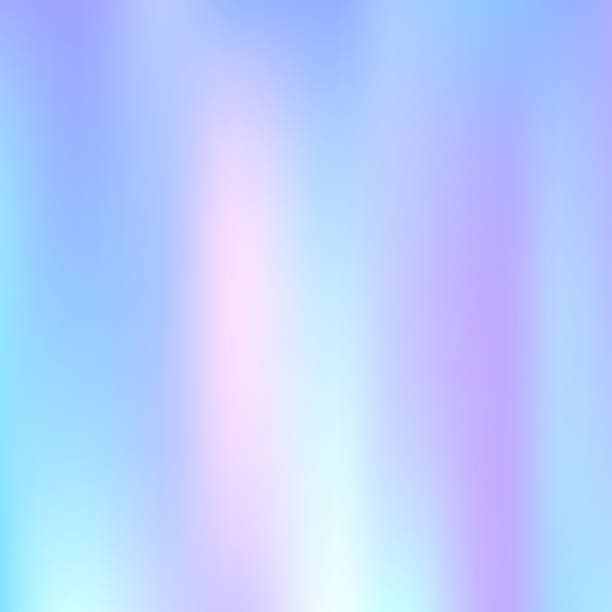 Holographic abstract background. Holographic abstract background. Rainbow holographic backdrop with gradient mesh. 90s, 80s retro style. Iridescent graphic template for brochure, flyer, poster design, wallpaper, mobile screen. holographic stock illustrations