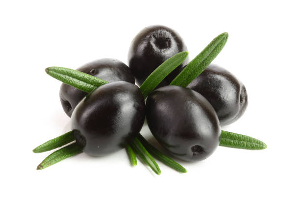 istock whole black olives with rosemary leaf isolated on white background macro 973192020