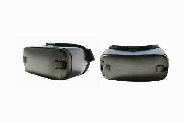 istock Set. Virtual reality glasses or VR glasses on a white background. The technology of the present and the future 973204314