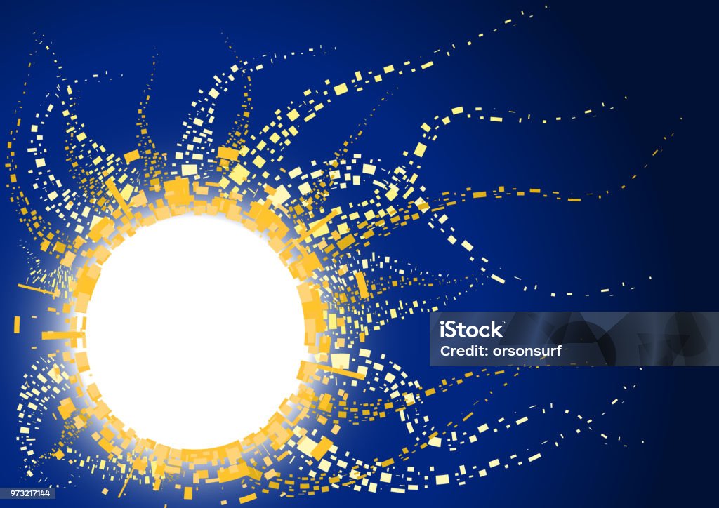 Full Rectangle Sun Sun Made Of Rectangles Stock Illustration - Download Image Now ...