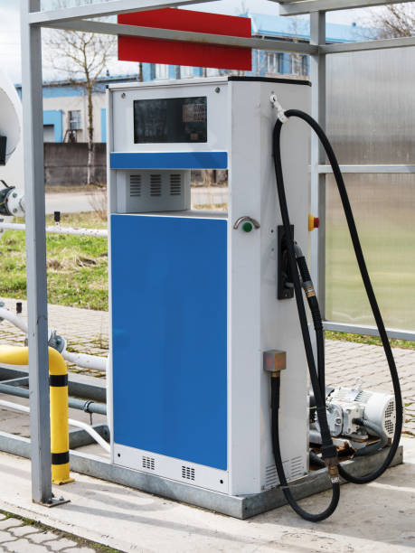 istock LPG gas station with white tank. 973257634