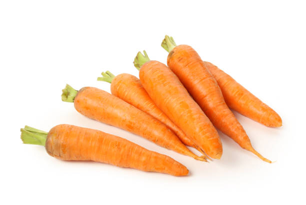 istock Fresh carrot  isolated on white background 973261260