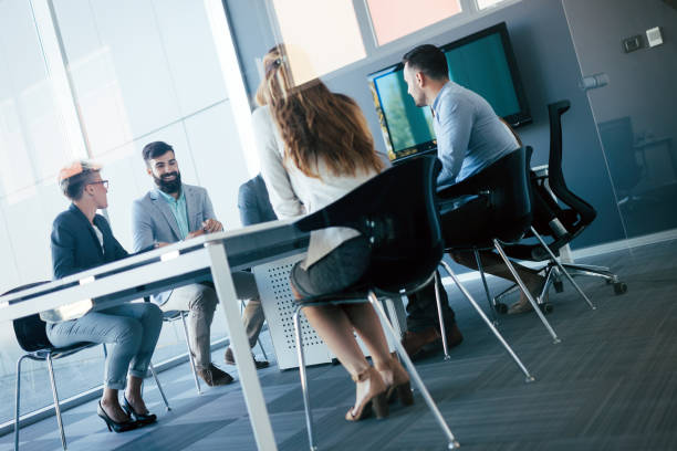 istock Business people conference in modern meeting room 973263546