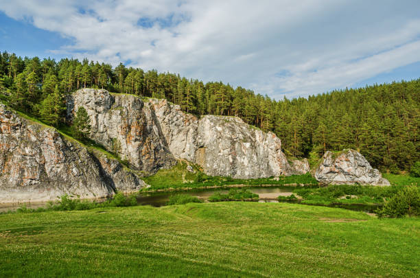 istock Summer landscape. Russia. Ural 973266382