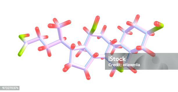 Colcot Acid Cholic Acid Molecular Structure Isolated On White Stock Photo ...